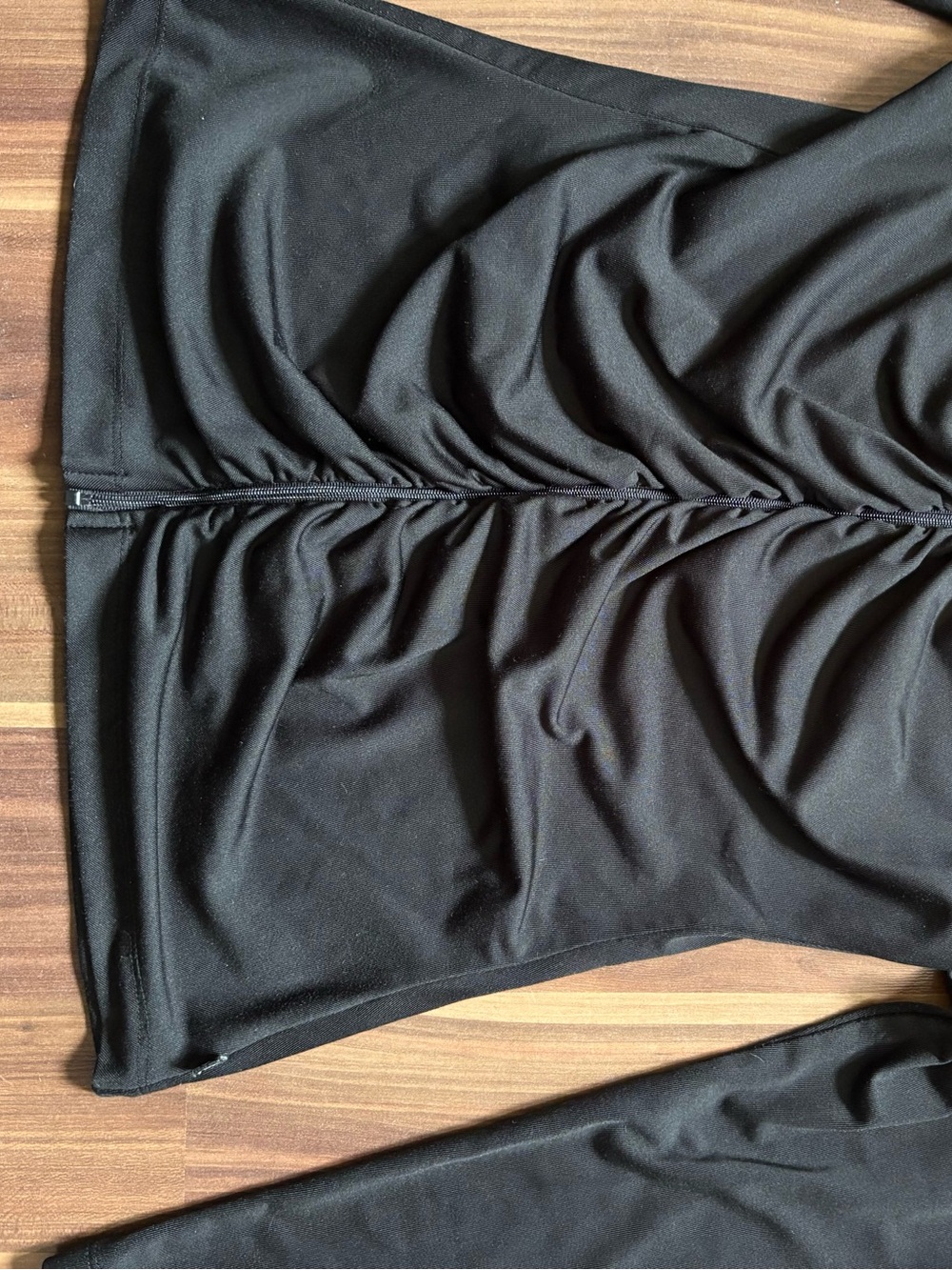 La Vie En Rose Black Zip-Front Hoodie